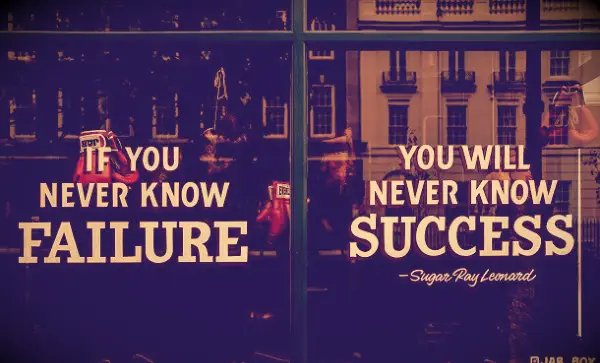 An image of a quote by Sugar Ray Leonard that goes 