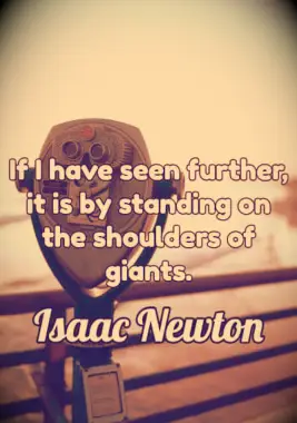 A teamwork quote by Isaac Newton.