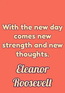 Never Give Up Quotes by Eleanor Roosevelt