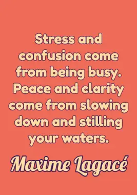 Quote on Stress by Maxime Lagace