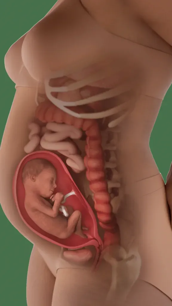 baby in belly at 24 weeks