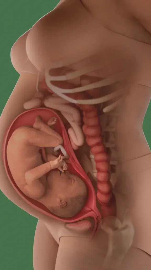 baby in womb at 30 weeks
