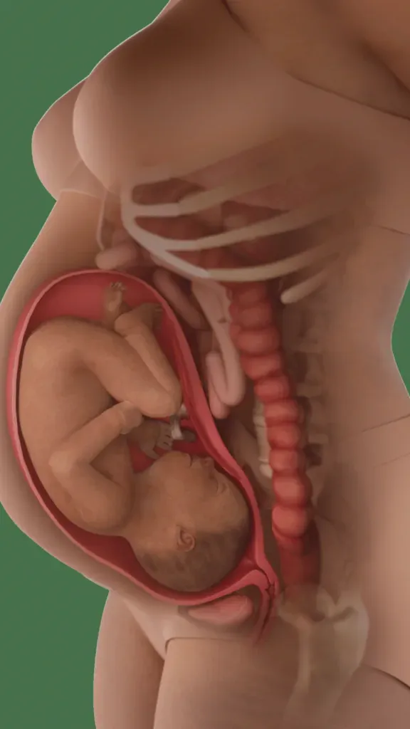 baby in womb at 33 weeks pressing on bladder