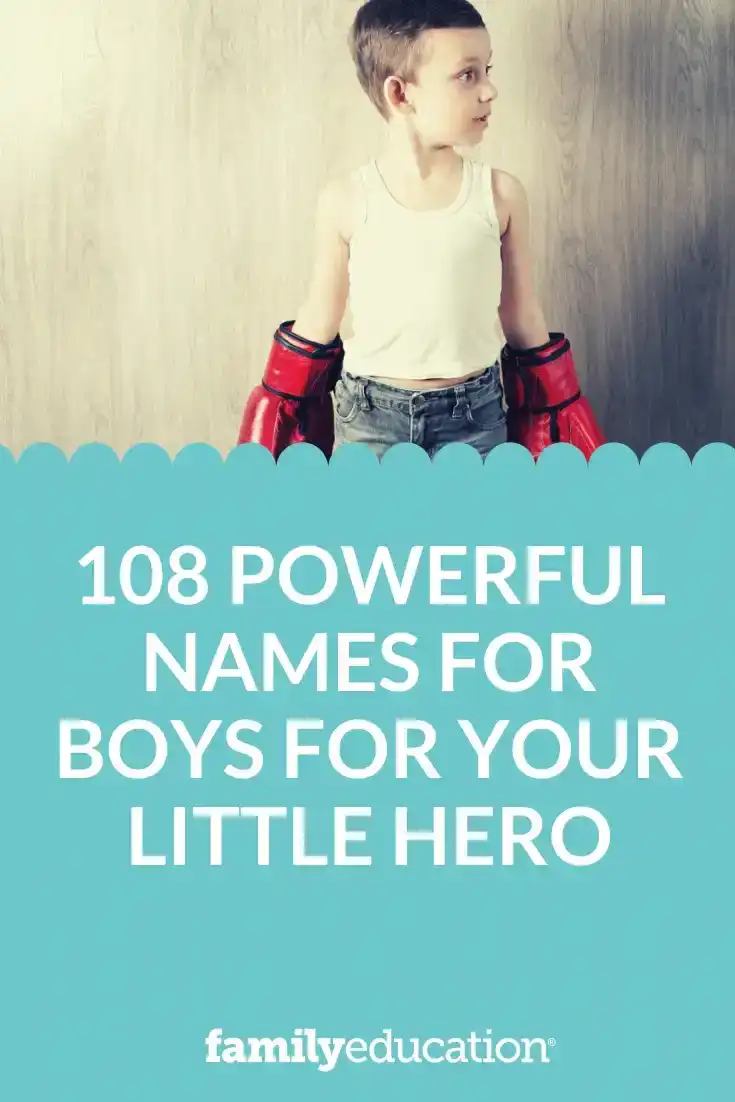 108 Powerful Names for Boys for Your Little Hero - Pinterest Image