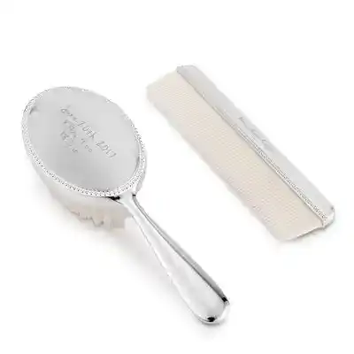 Sterling Silver Baby Brush Set