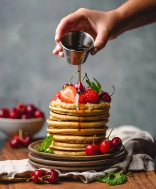 Mélange à crêpes préparé au mixeur