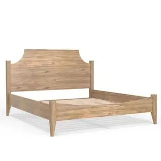 Cama de plataforma Bronwyn contra um fundo branco.