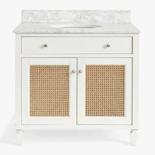 Vanità del bagno in marmo del fienile in ceramica