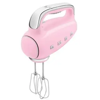 Batteur à main rétro Smeg en rose