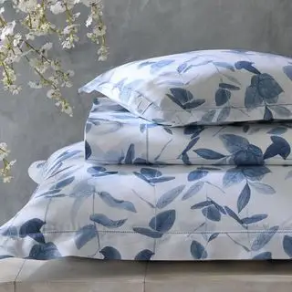 Feuilles Antonia sur fond gris.