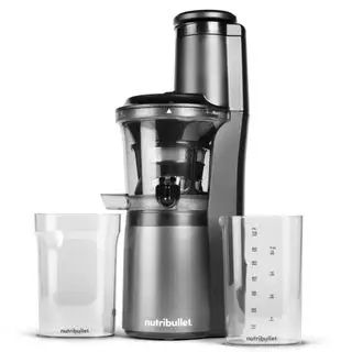 Presse-agrumes lent NutriBullet sur fond blanc