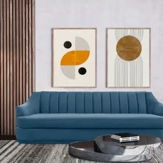 Divano in velluto Hikeem