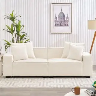 Divano Makassar Square con braccioli Cloud Couch