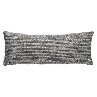 Nate Berkus oreiller bois texturé tricot découpé