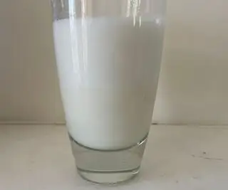 Nespresso Aeroccino après avoir fait mousser du lait d'avoine