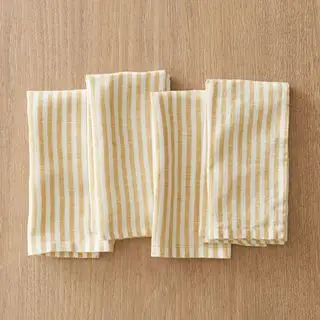 웨스트 엘름 노란색 줄무늬 냅킨