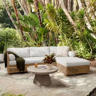 웨스트 엘름 모듈식 정원 소파