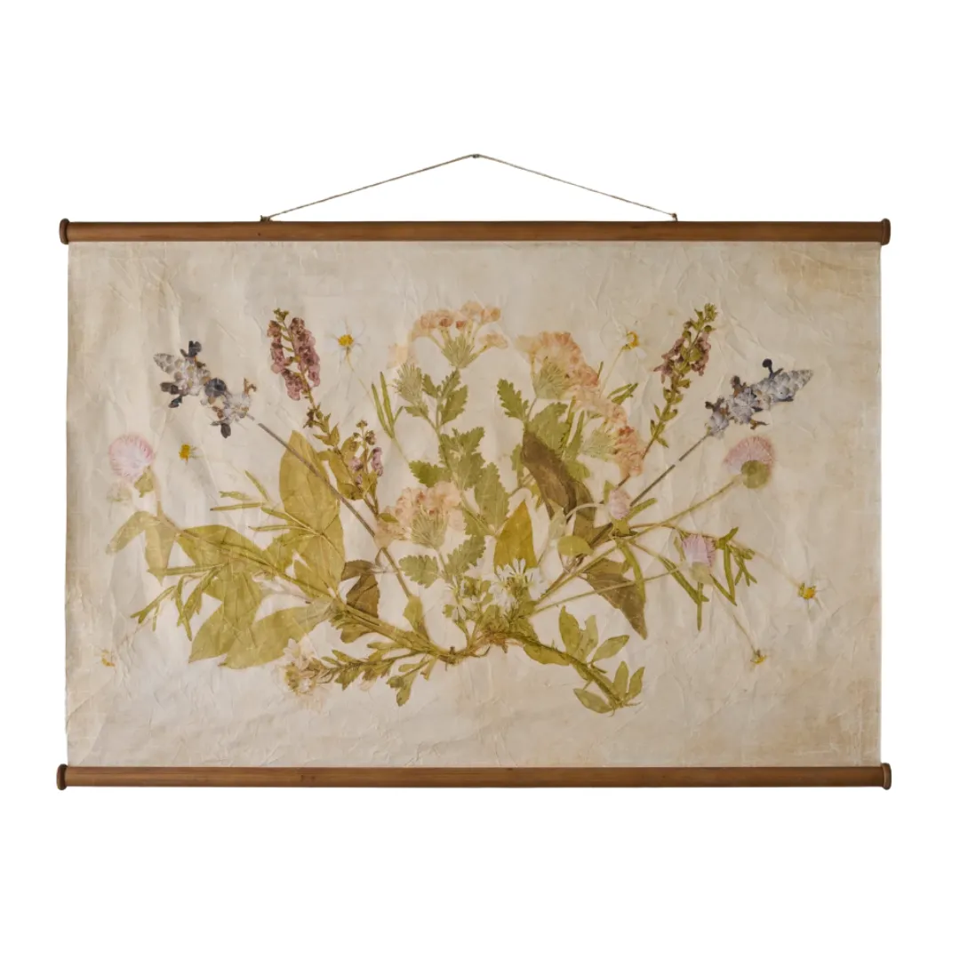 Tapiz de herbario prensado a mano de Jo - Sinfonía de temporada' loading='lazy' title=