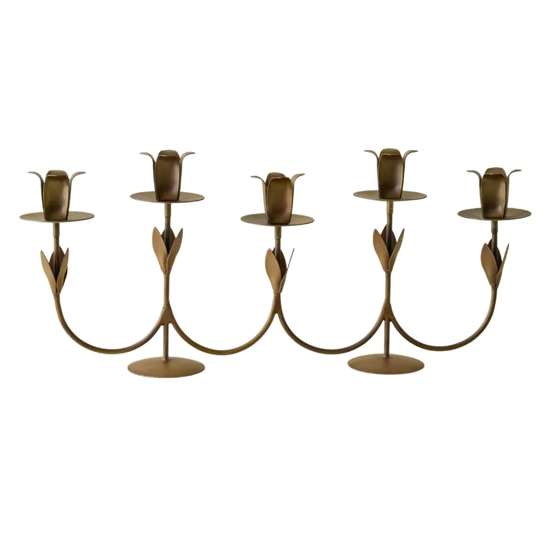 Candelabro de tulipán forjado' loading='lazy' title=