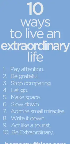 10 Ways to Live an Extraordinary Life