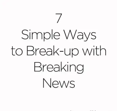 Faça uma pausa nas últimas notícias