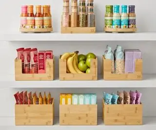 Oppbevaringsbokser av tre