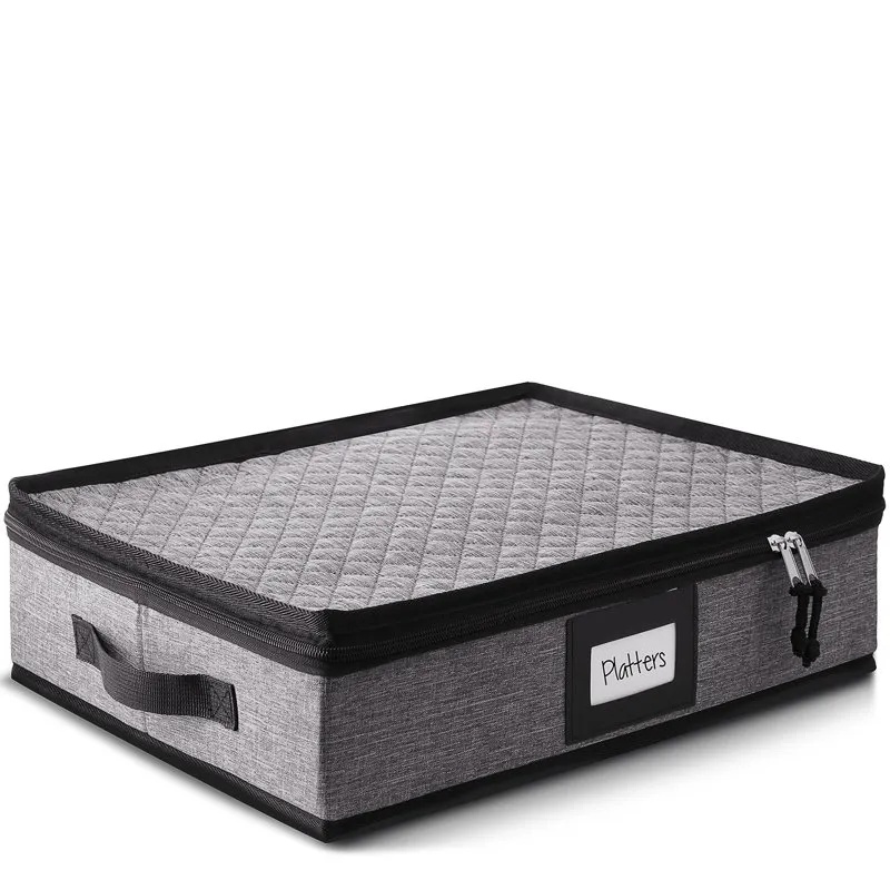 Przygotowanie i amp; Pudełko do przechowywania talerzy z twardą skorupą Fine China & Recenzje | Wayfair' loading='lazy' title=