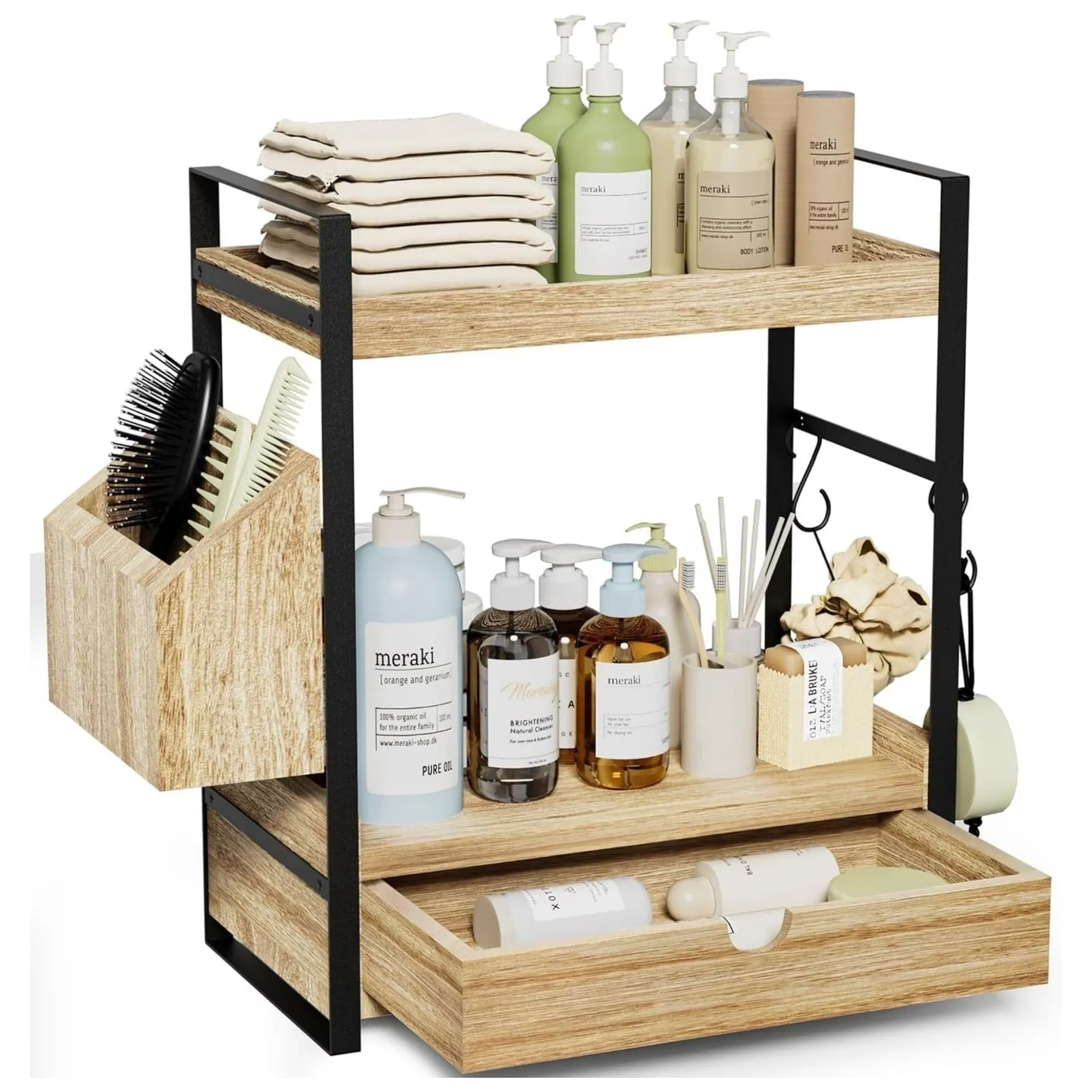 Dwupoziomowy organizer na ladę łazienkową Gijjgole' loading='lazy' title=