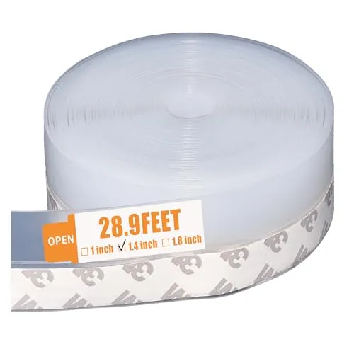 28.9 רגל רצועת איטום דלת רצועת דלת אטם תחתית רצועת בידוד לחלונות מסגרת ופערי זכוכית (שקוף 35 מ