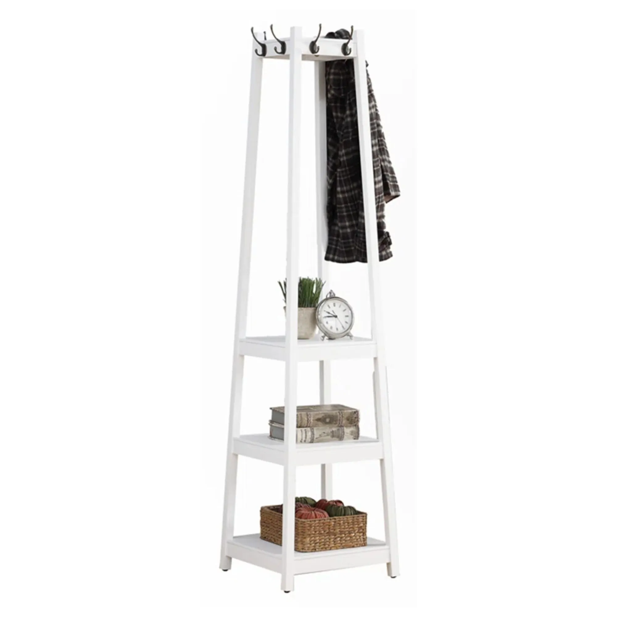 Biały wieszak na ubrania' loading='lazy' title=