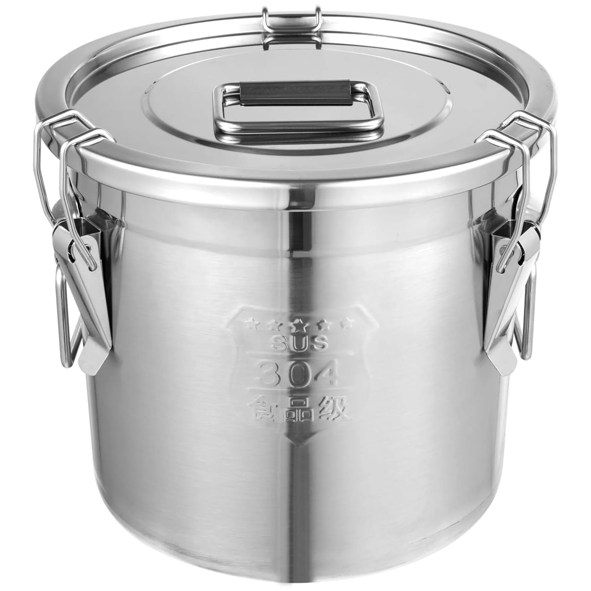 Pojemnik ze stali nierdzewnej z zatrzaskową pokrywą' loading='lazy' title=