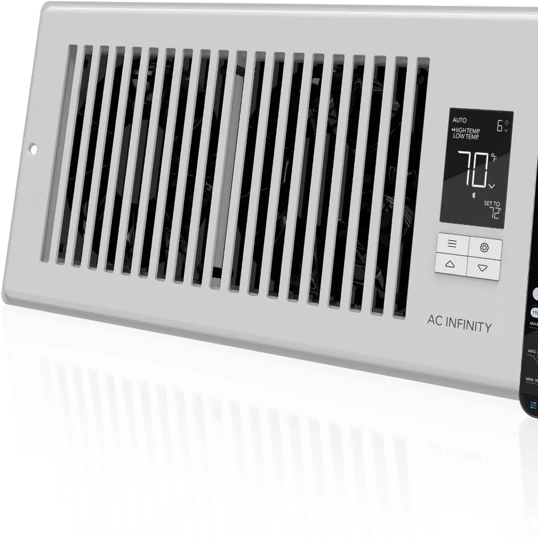 Ventola booster Ac Infinity Airtap T4 White Register per 4&rdquo; X 10