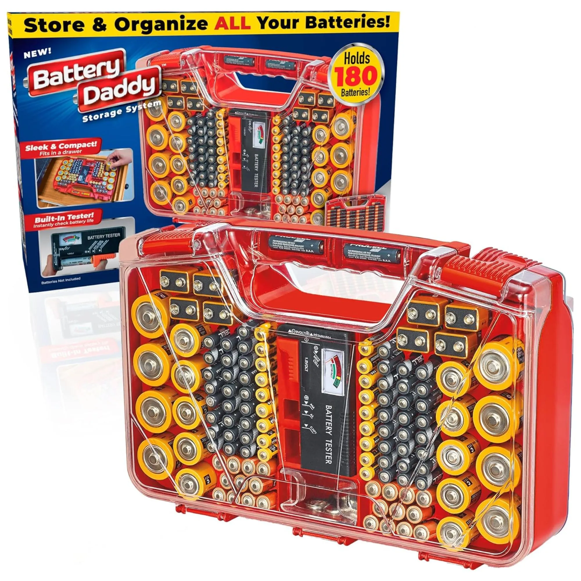 Assorteret batteri arrangør' loading='lazy' title=