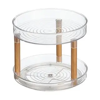 2段ターンテーブルNate Berkusプラスチックオーガナイザー