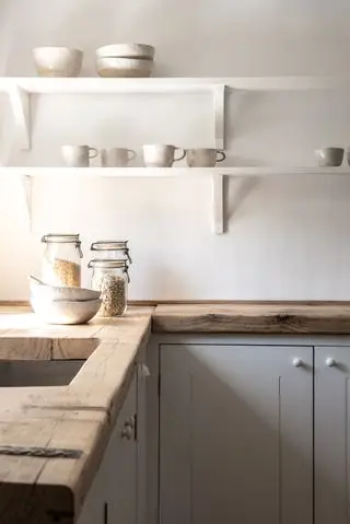 Plan de travail en bois de cuisine standard britannique