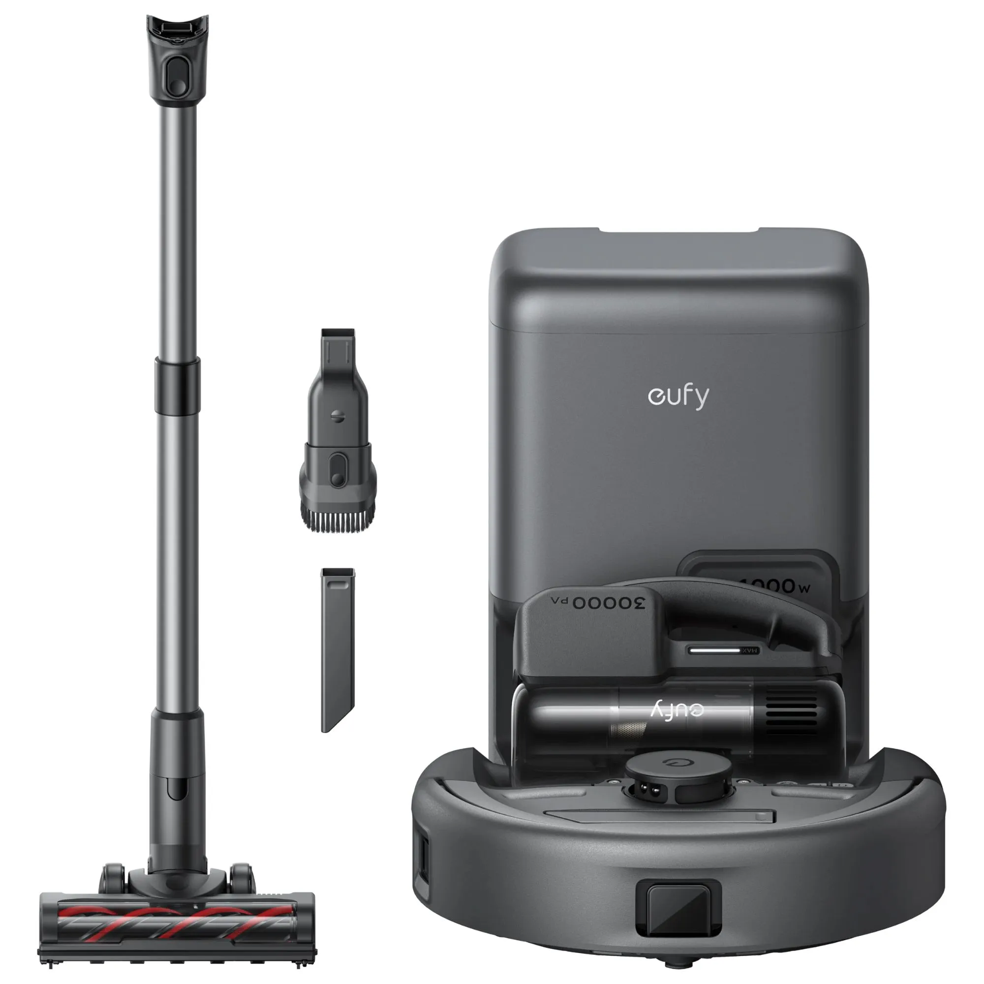 Eufy 3 in 1 Roboter -Vakuum mit kabelloser Befestigungskörper und Basiseinheit' loading='lazy' title=