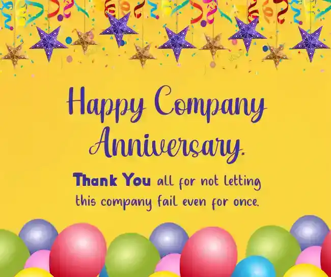 company anniversary wishes to employees