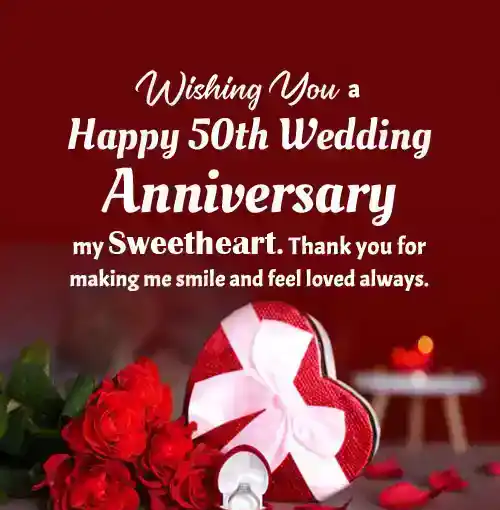 50th anniversary wishes