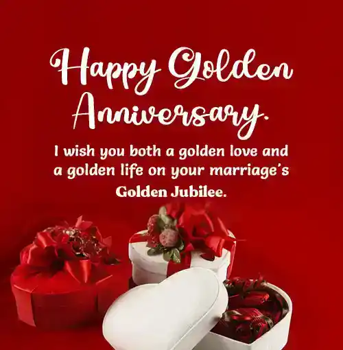 golden jubilee anniversary wishes