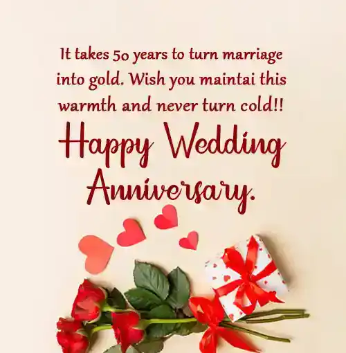 50th wedding anniversary wishes to uncle and aunty