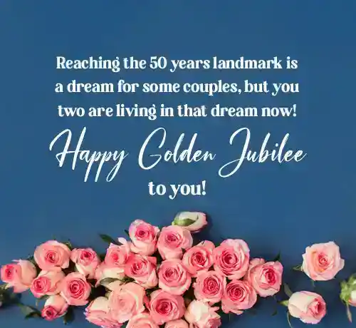 50th wedding anniversary wishes for friends