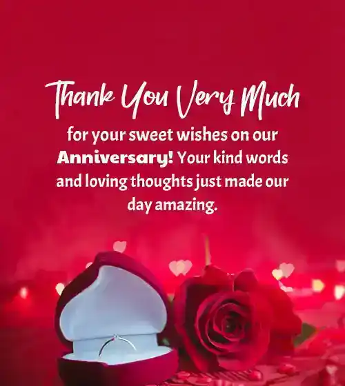 thank you for anniversary wishes
