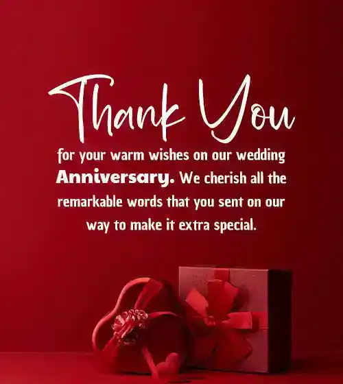 thanks message for anniversary wishes