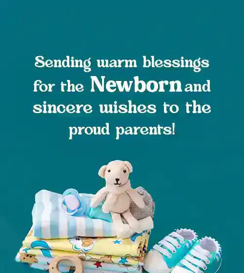 new born baby wishes to parents