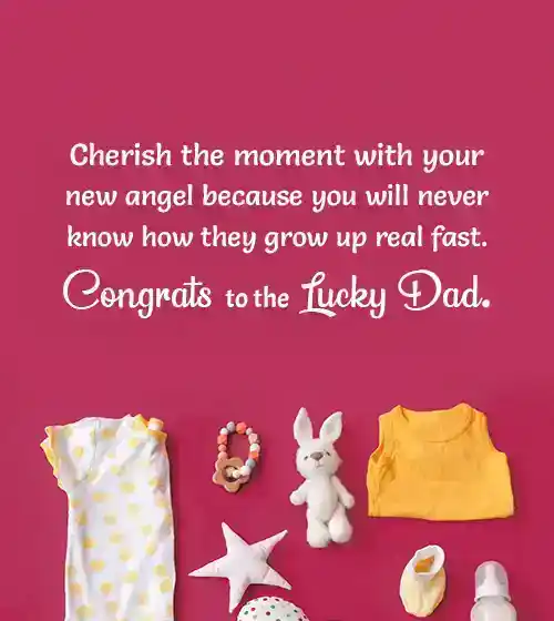 new born baby wishes to father