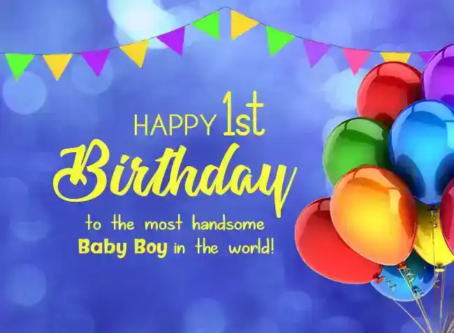 1st birthday wishes for baby boy