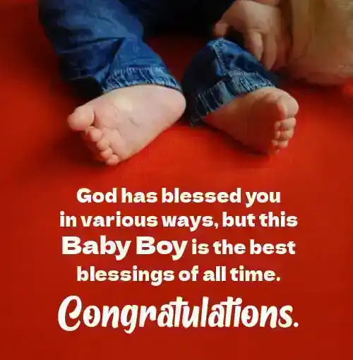 blessed with baby boy wishes