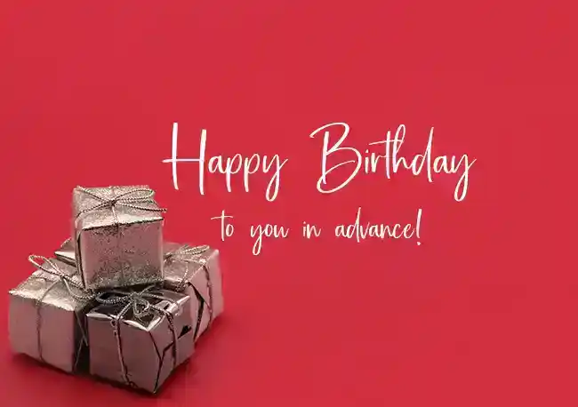 advance happy birthday