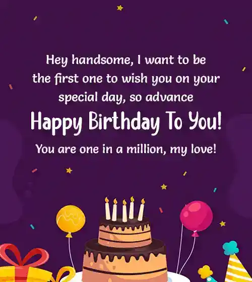 Advance Birthday Wishes for Boyfriend
