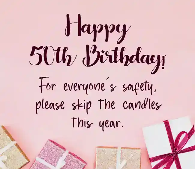 50th birthday wishes funny